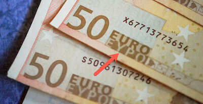 Billetes de Euros Griegos